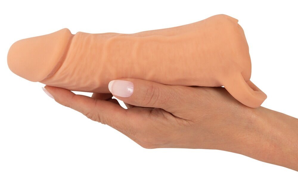 Prodlužovací masturbátor Nature Skin 2v1 Extension MEDIUM