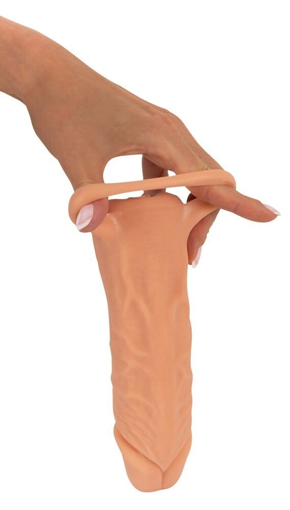 Prodlužovací masturbátor Nature Skin 2v1 Extension MEDIUM