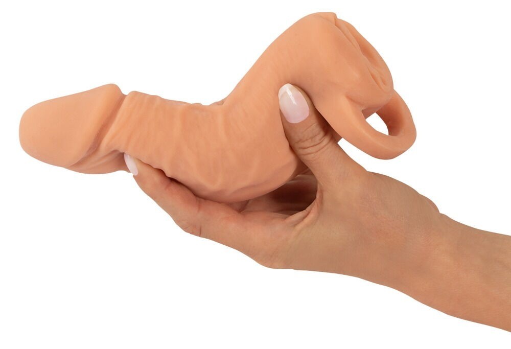 Prodlužovací masturbátor Nature Skin 2v1 Extension MEDIUM