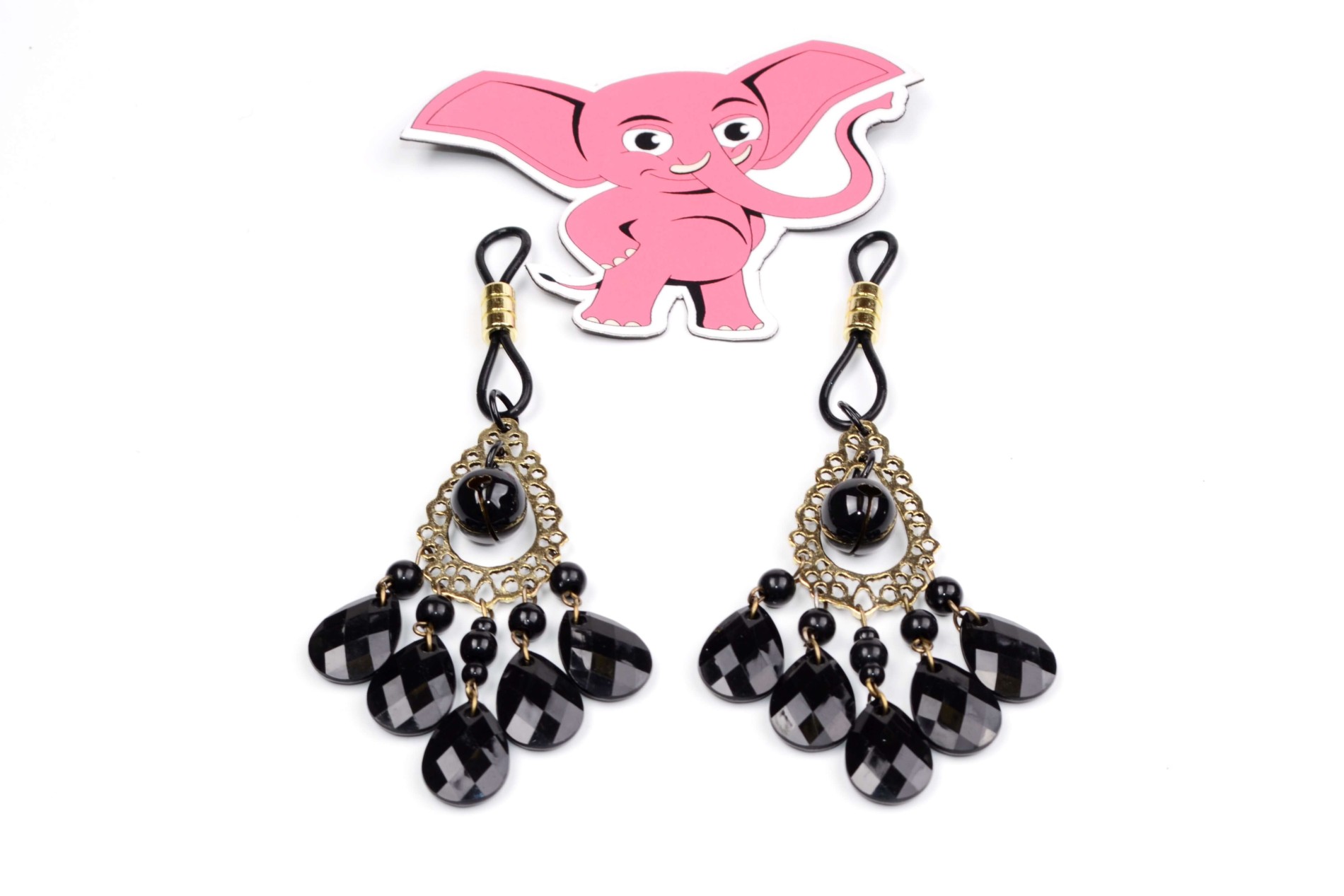 Svorky na bradavky Black Jewel