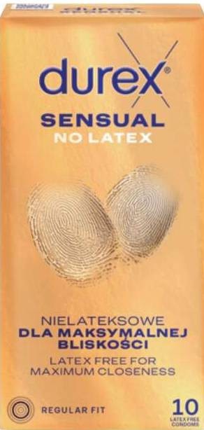 DUREX Sensual No Latex – bezlatexové kondomy (10 ks)