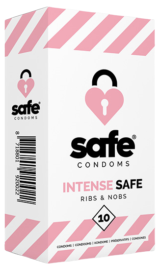 SAFE - Condoms Ribs & Nobs 10 pcs
