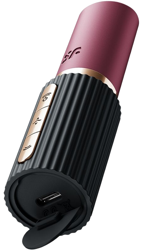 SATISFYER - PRO 2 KISS WAVE CLITORIS STIMULATOR GARNET / BLACK