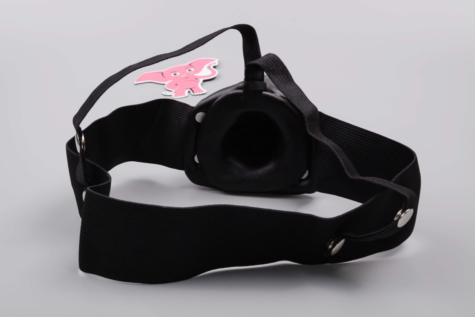 Dutý připínací strap-on Mitch (18,7 cm), černý