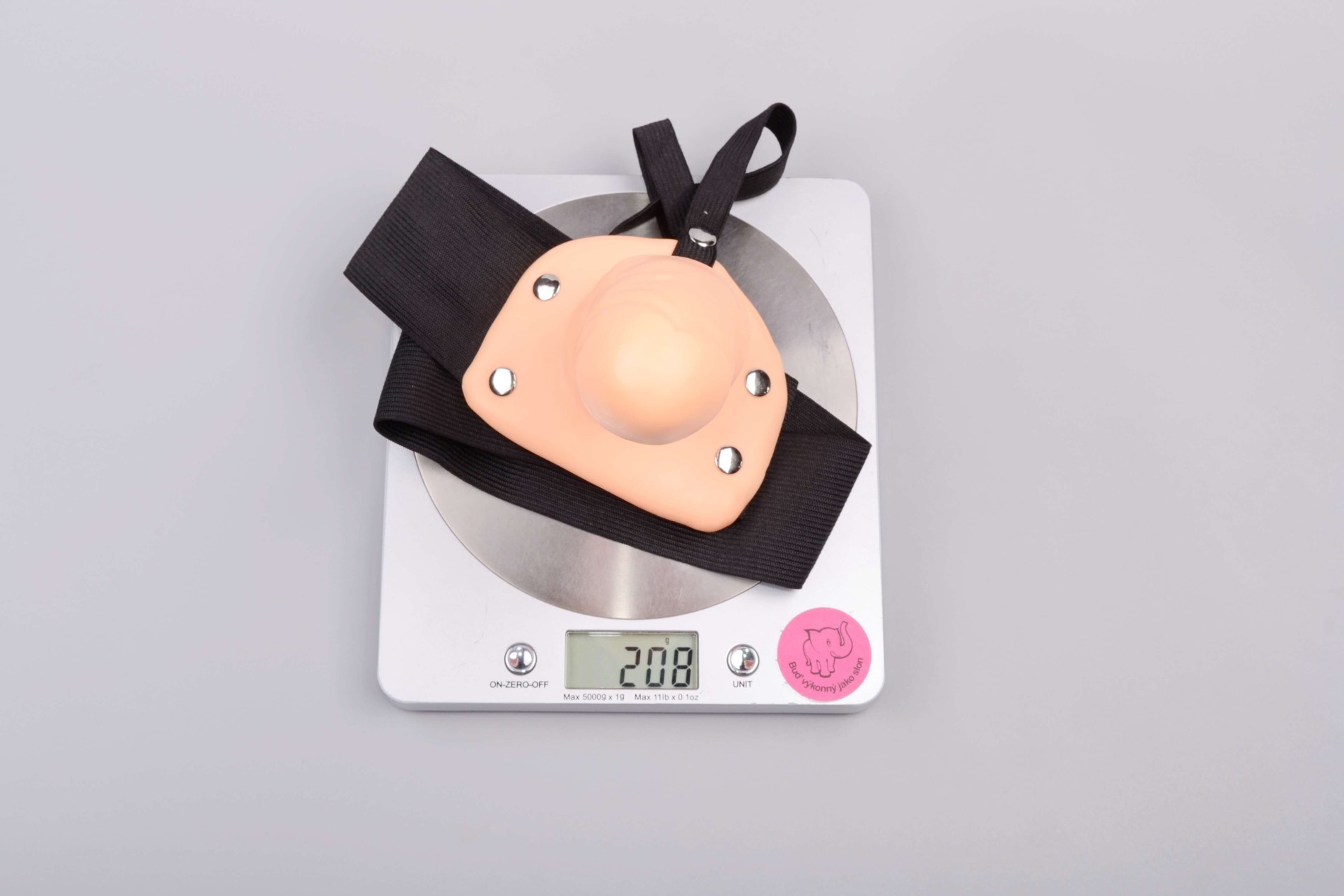 Dutý připínací strap-on Mitch (18,7 cm), tělový
