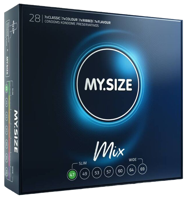 My Size - Mix Condoms 47 mm, 28 pcs