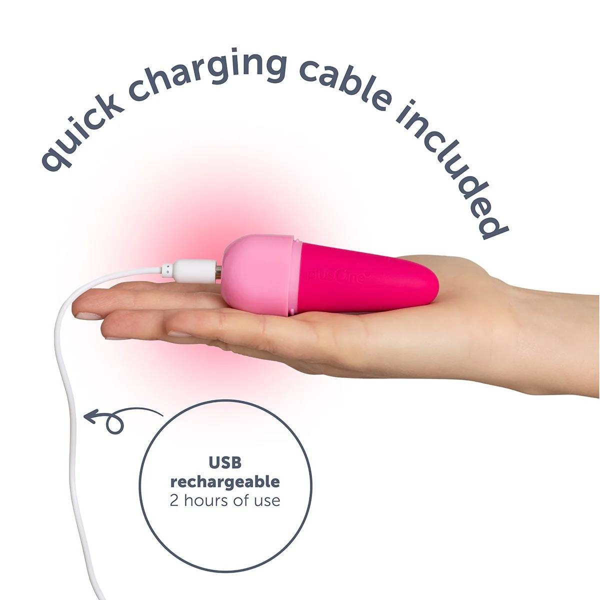 PlusOne private pleasure vibe pink