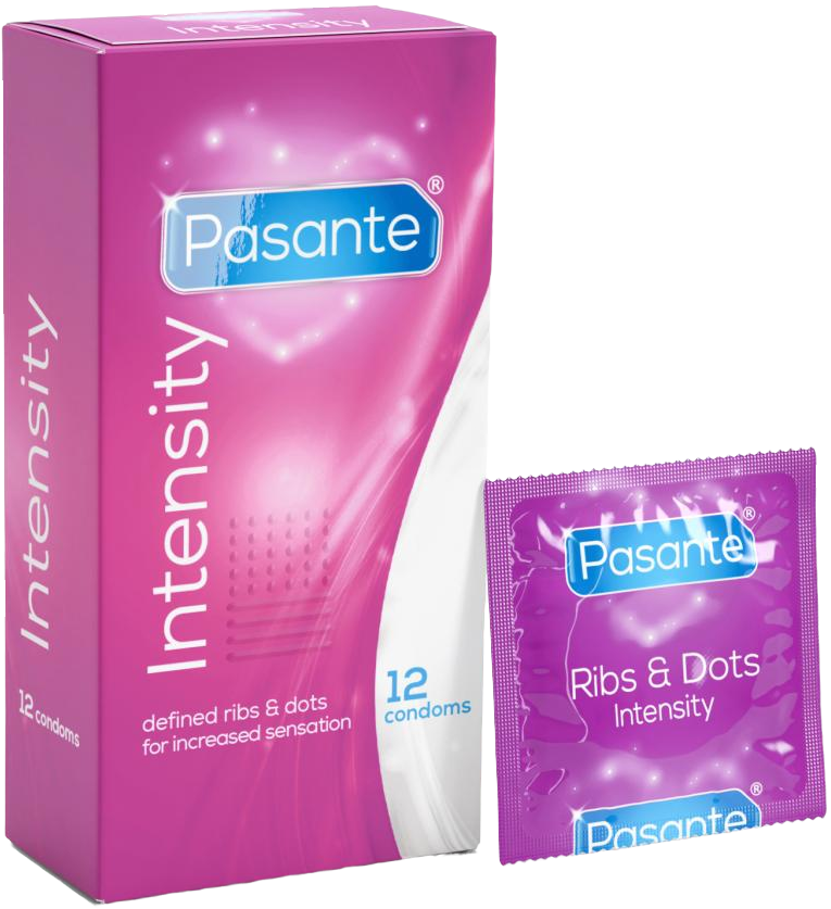 Pasante Ribs & Dots condoms