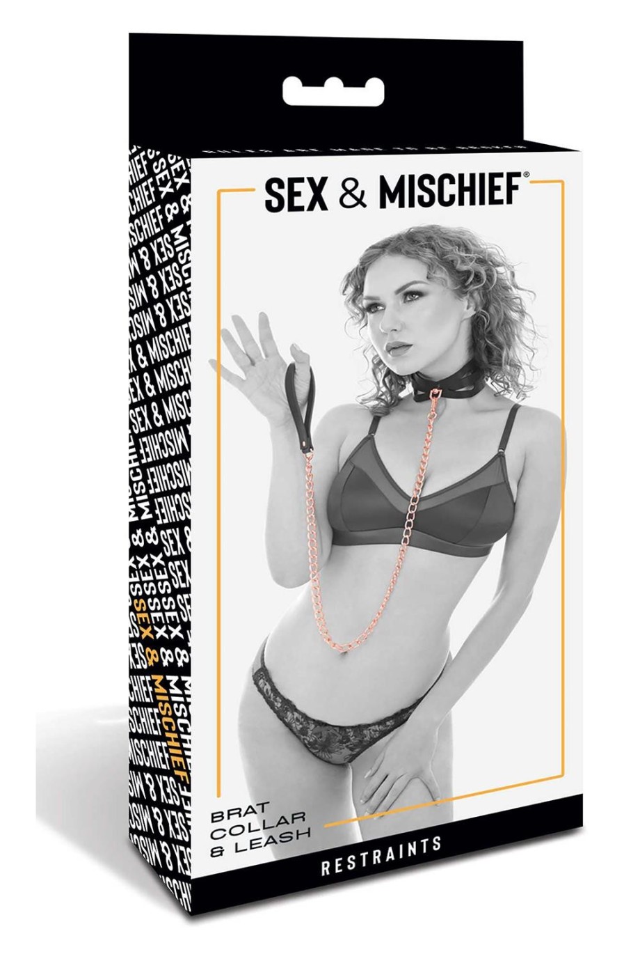 Sportsheets SEX AND MISCHIEF BRAT COLLAR AND LEASH