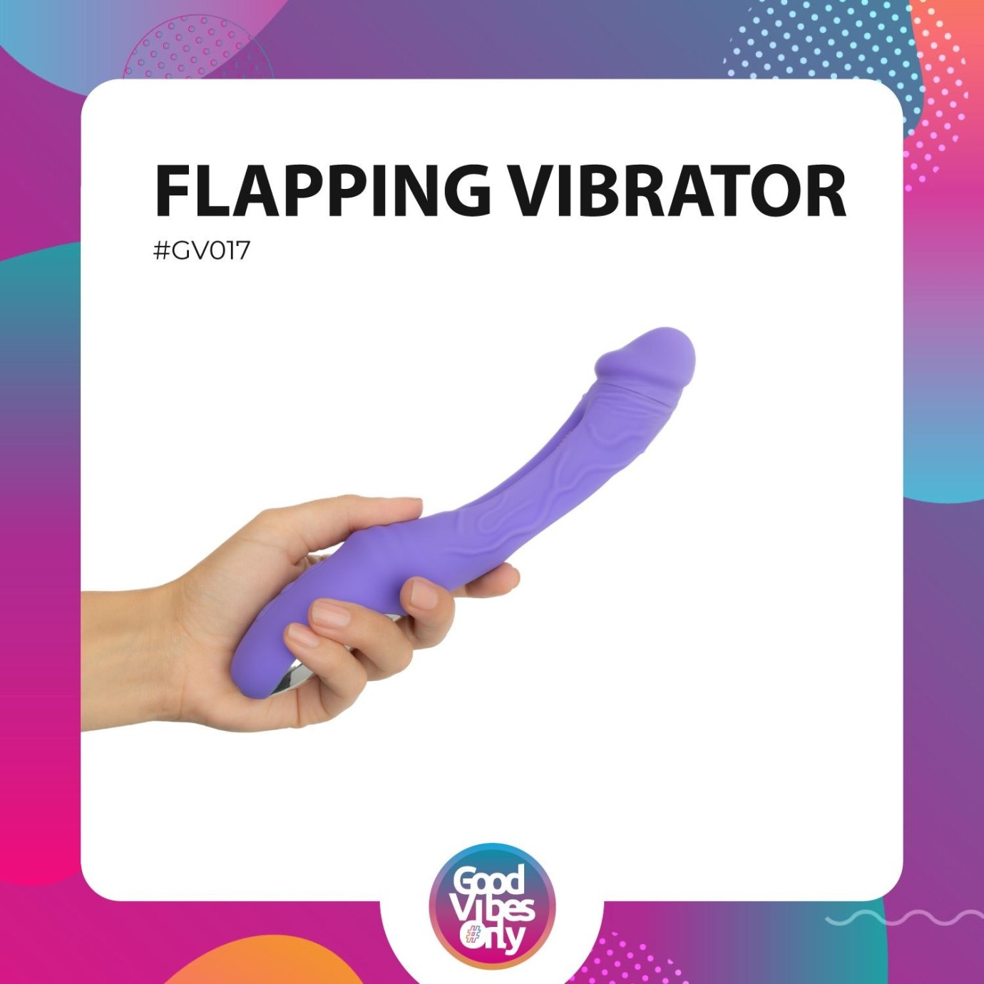 GOOD VIBES ONLY - Flax Vibrační dildo s G-bod stimulátorem