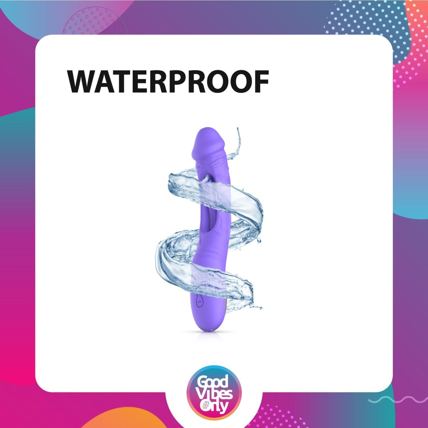 GOOD VIBES ONLY - Flax Vibrační dildo s G-bod stimulátorem