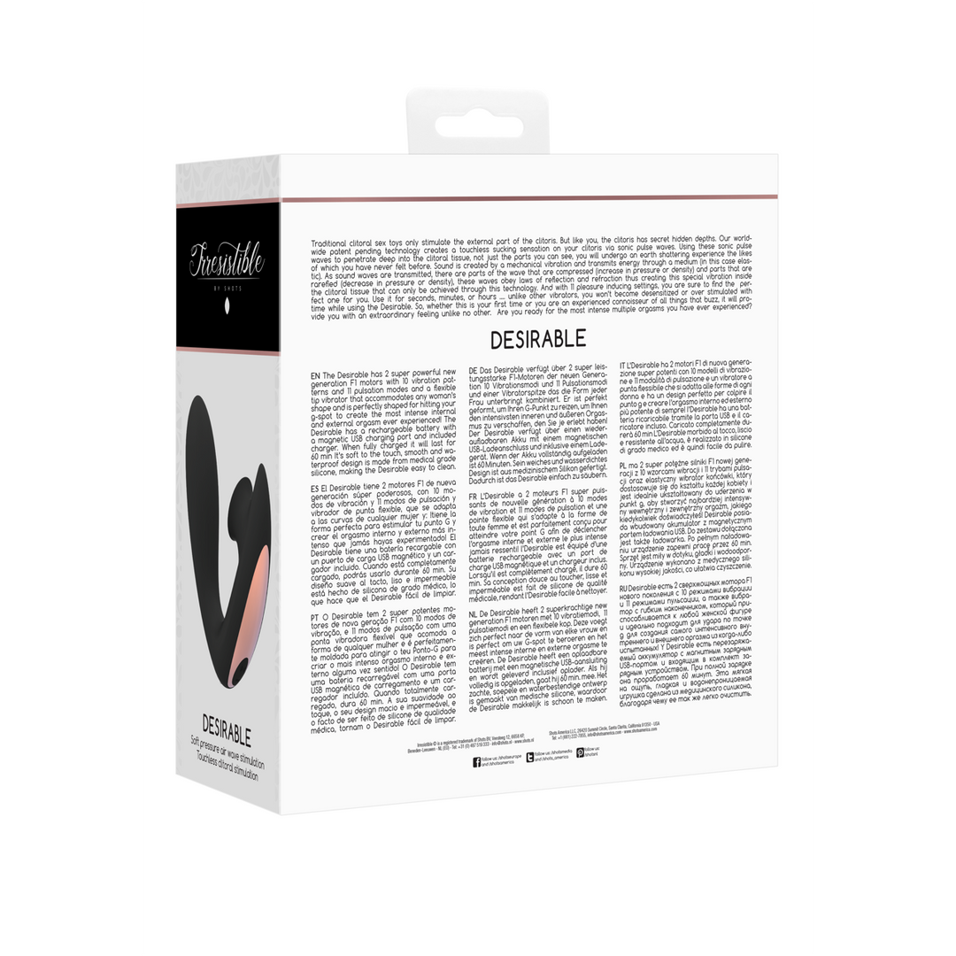 Desirable - Ohýbatelný Air Pulse Vibrátor