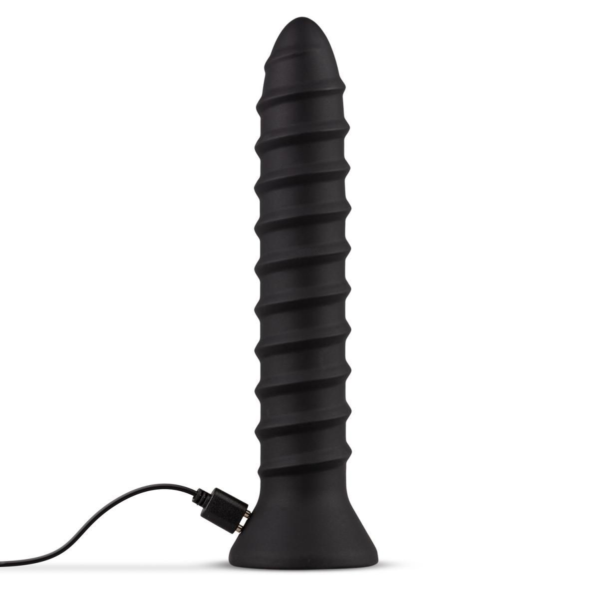 EASYTOYS ANAL COLLECTION vibrační anální kolík šroubového tvaru – velký