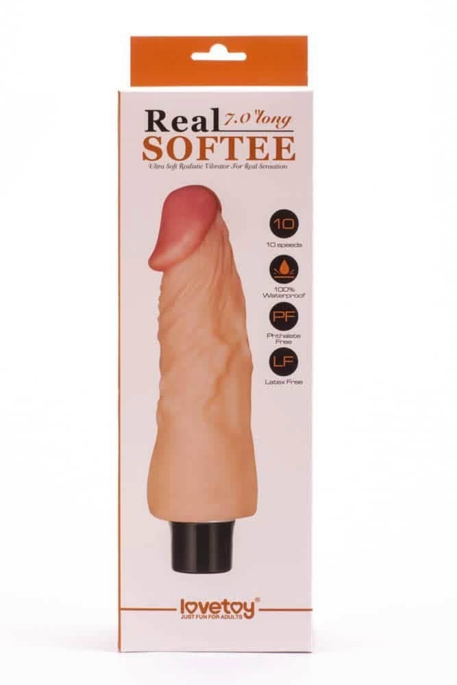 7" Real Softee Vibrační dildo