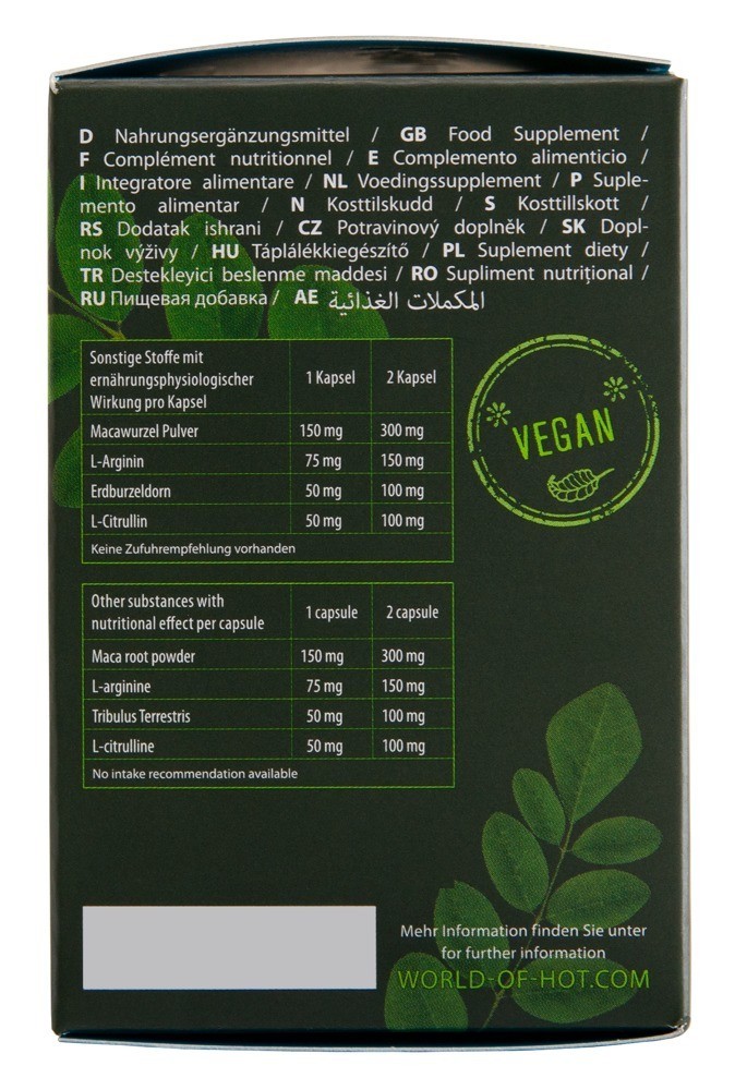 HOT BIO Moringa Man kapsle 60ks