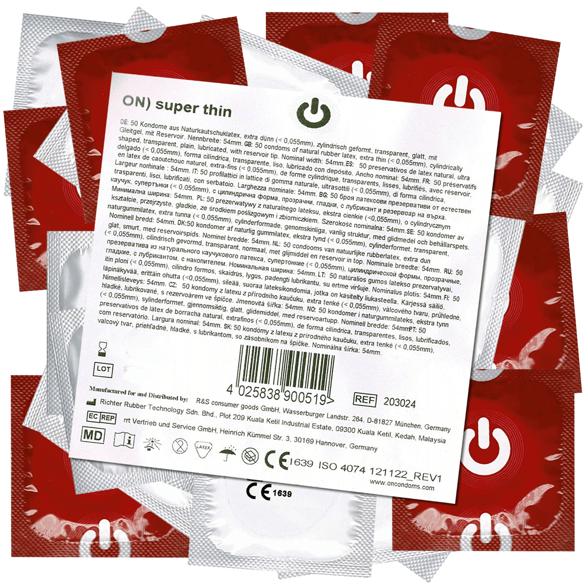 On) Bulk-Pack: Super Thin, thin condoms