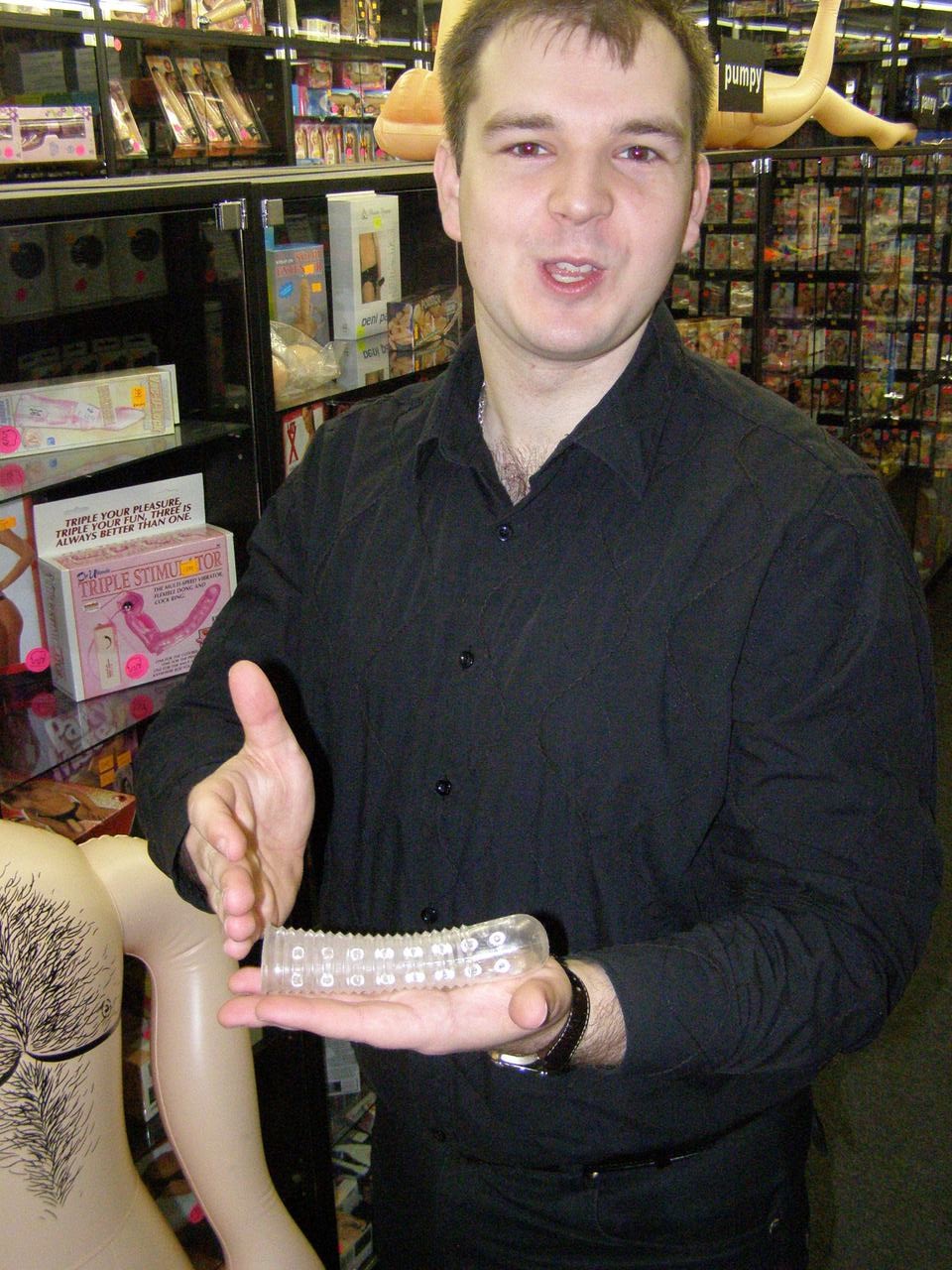 Návlek na penis - výstupky vně i uvnitř