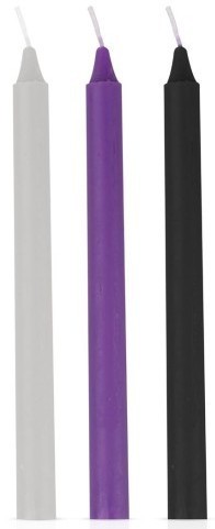 Svíčky na smyslný vosk EASYTOYS FETISH COLLECTION - 3 ks