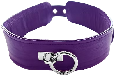ROUGE Leather Plain Collar with Removeable O-Ring