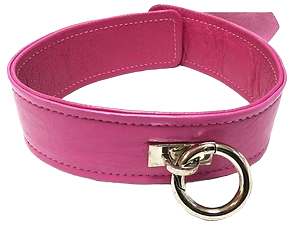 ROUGE Leather Plain Collar with Removeable O-Ring