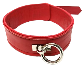 ROUGE Leather Plain Collar with Removeable O-Ring