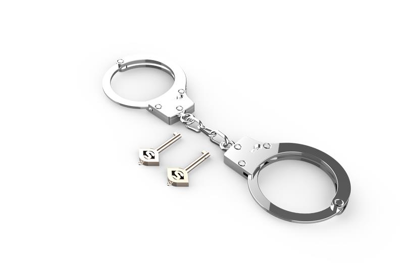 Kovová pouta Crimson Lock