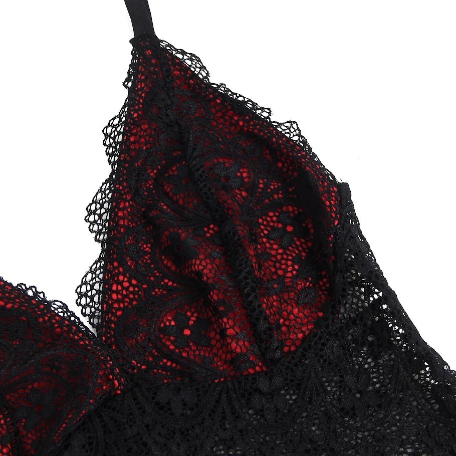 Krajková košilka Inferna Black-Red