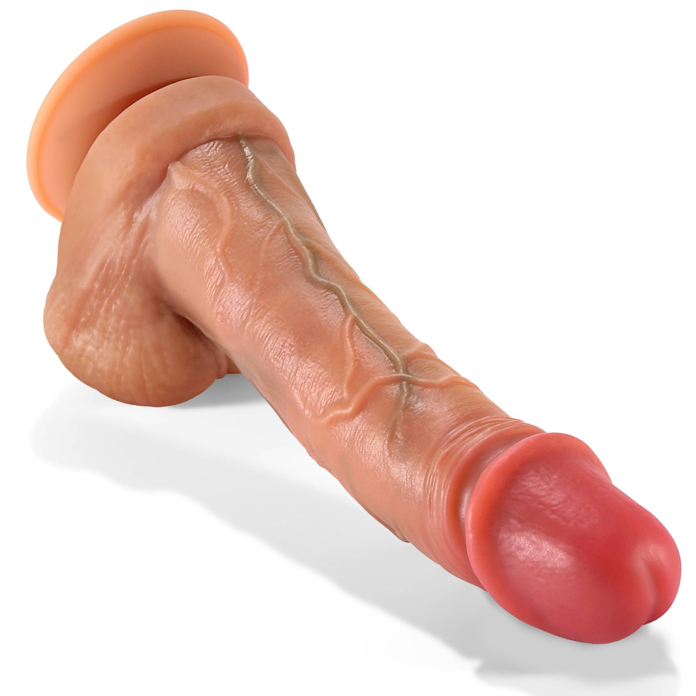 Realistické dildo s přísavkou Real Skin (17,8 cm)