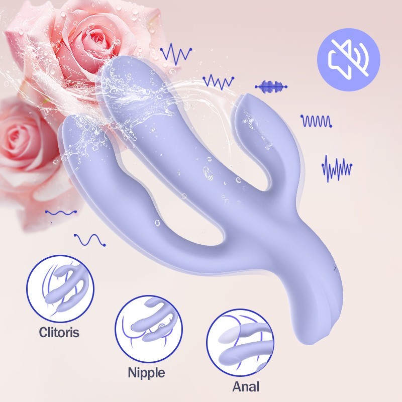 Trojitý vibrátor Triple Bliss (22,7 cm)