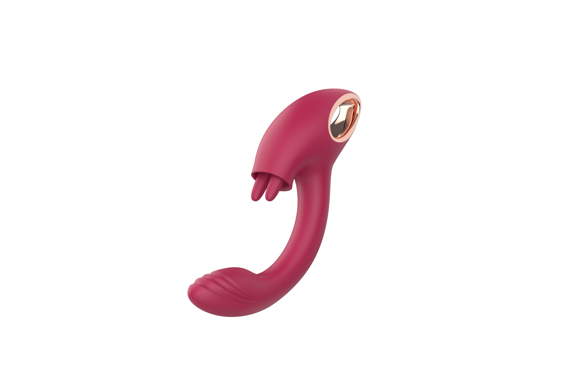 Vibrátor s pohyblivými jazýčky a stimulací bodu G Twin Touch (21 cm)