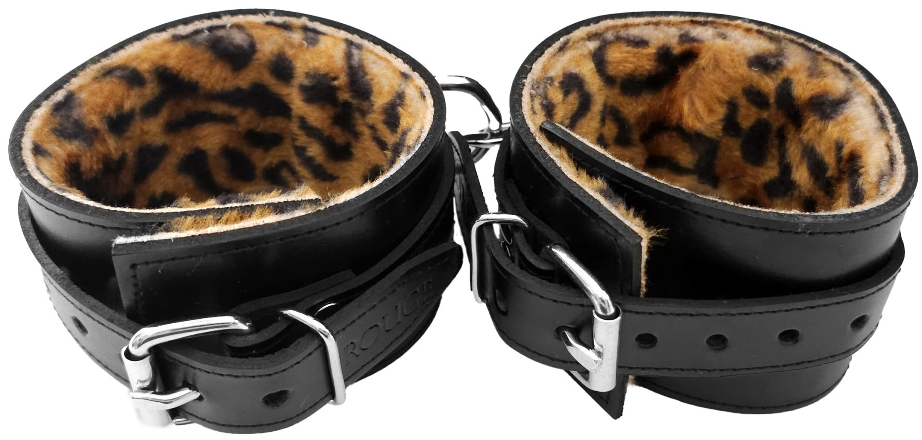 ROUGE Leather Fur Ankle Cuffs