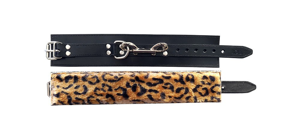 ROUGE Leather Fur Ankle Cuffs