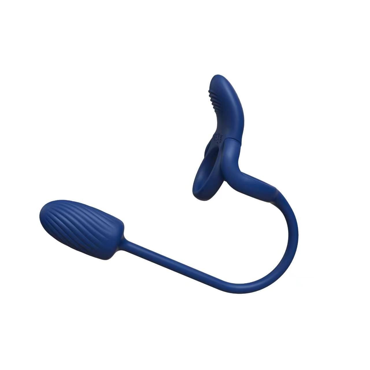 Vibrační erekční kroužek s vajíčkem na dálkové ovládání Double Control