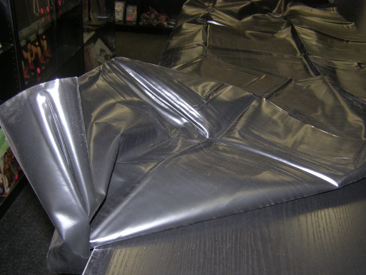 Prostěradlo PVC 200 x 230cm černé