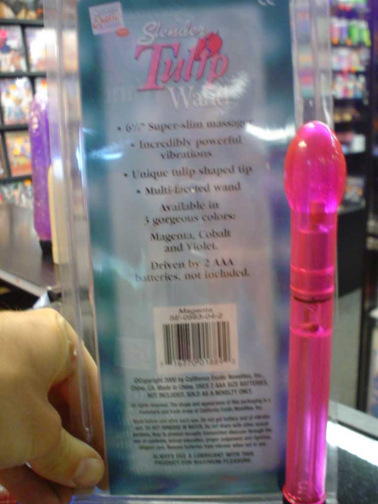 Vibrátor plast  Tulipán 19*1.5 cm