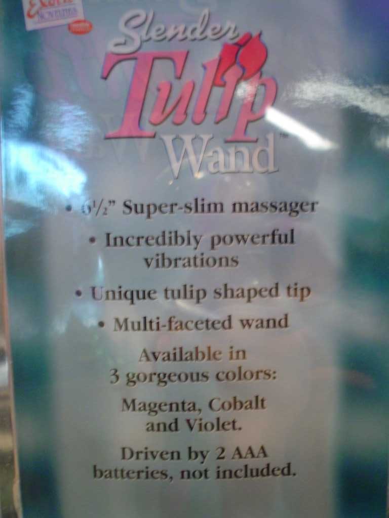Vibrátor plast  Tulipán 19*1.5 cm