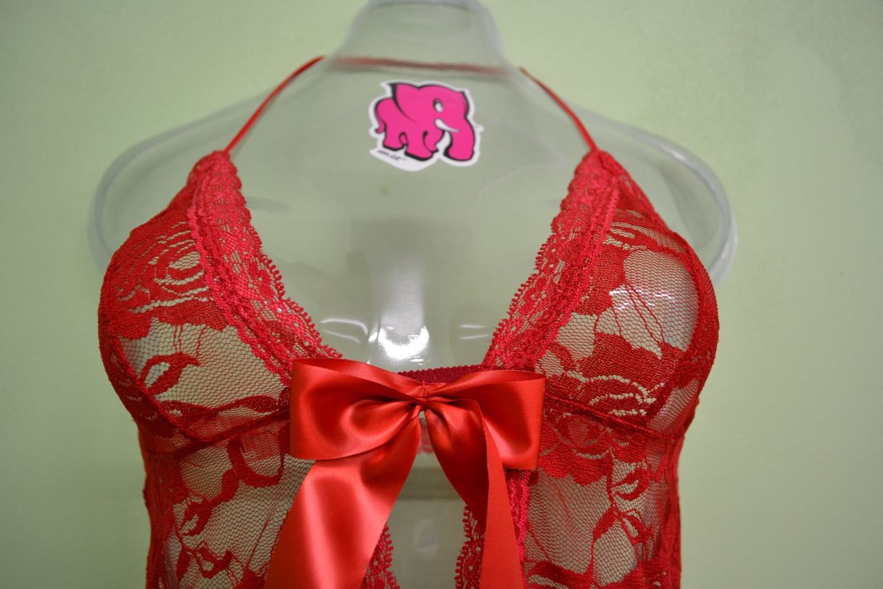 Košilka Veronika červená + tanga