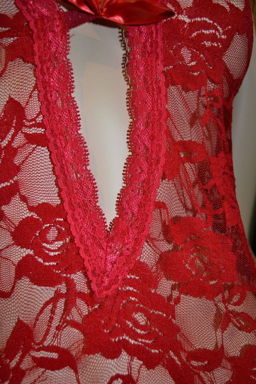 Košilka Veronika červená + tanga