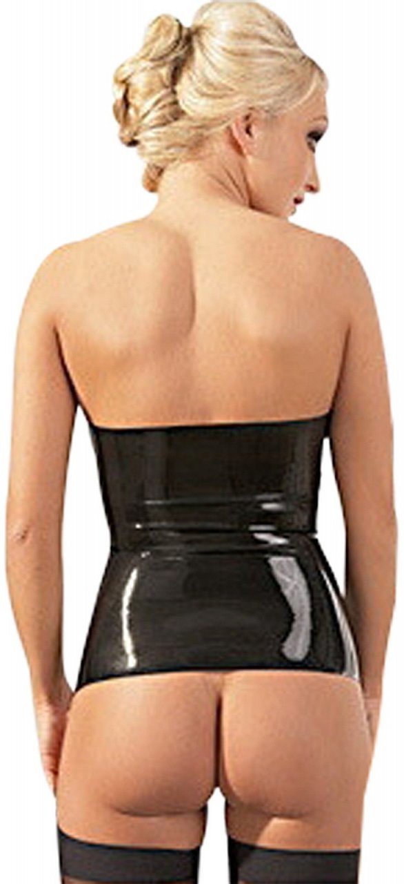 Latexový korzet s podvazky