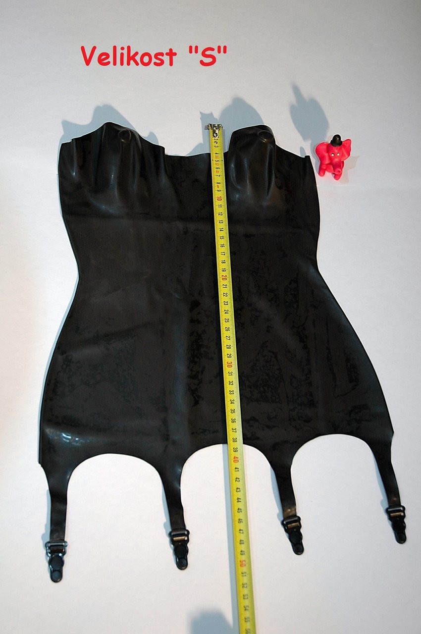 Latexový korzet - rozměry \"S\"