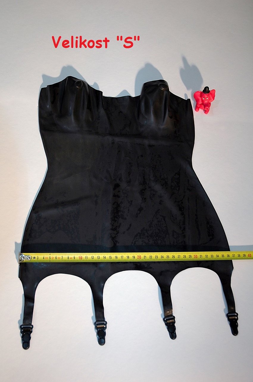 Latexový korzet - rozměry \"S\"