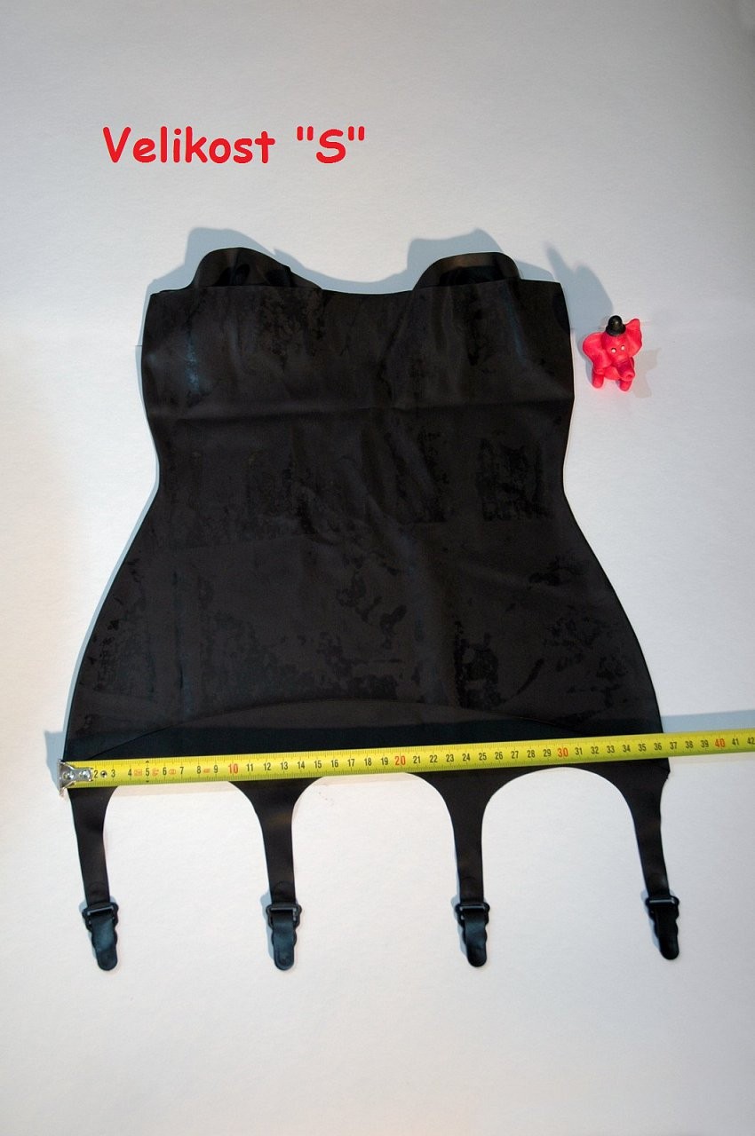 Latexový korzet - rozměry \"S\"