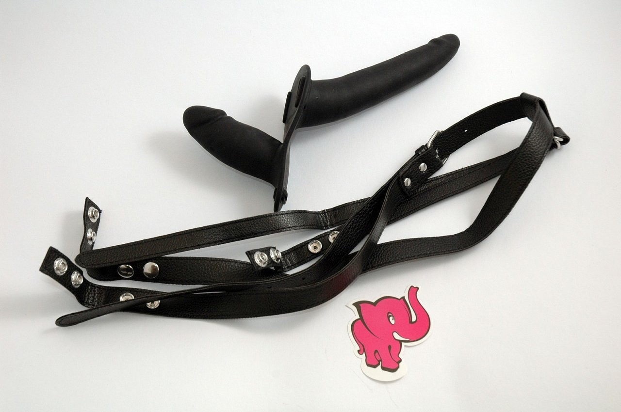 Připínací penis Double Black