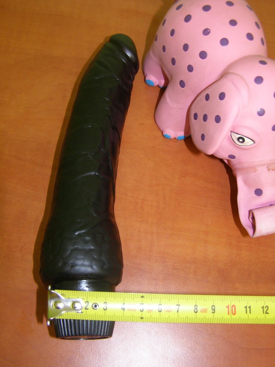 Vibrátor gelový černý,  velikost 20 cm
