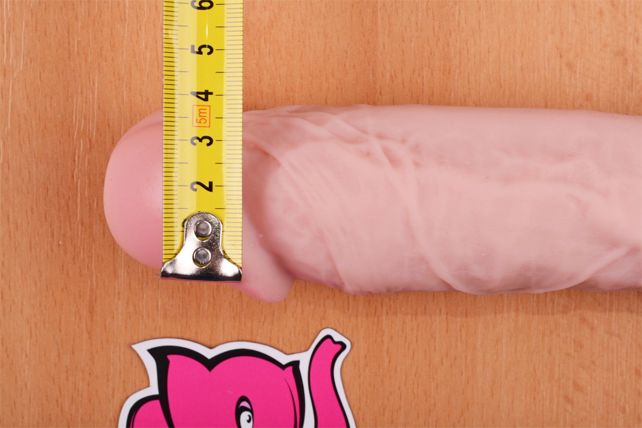 Dildo s přísavkou a varlaty Maxim (24 cm) – měříme