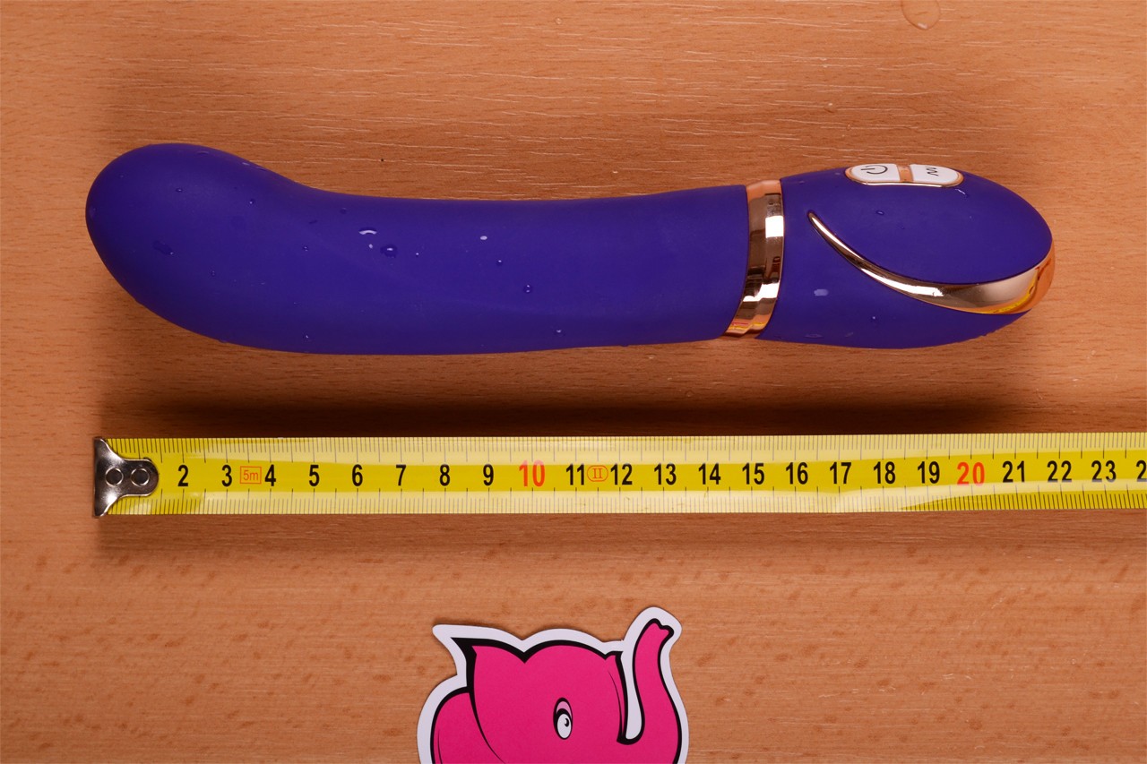 Vibrátor Front Row Purple – celková délka