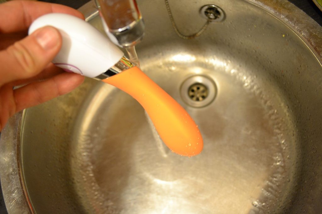 Vibrátor silikonový Oranžový banán 20cm