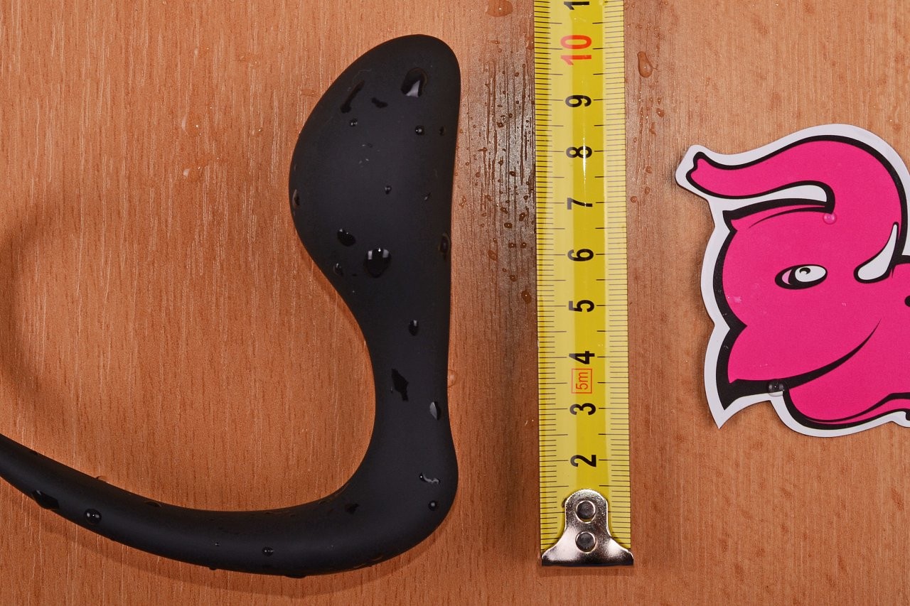 Anální kolík s erekčním kroužkem Ring & Plug, měříme