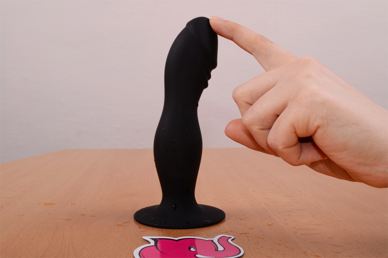 Anální dildo Black Stud – s rukou