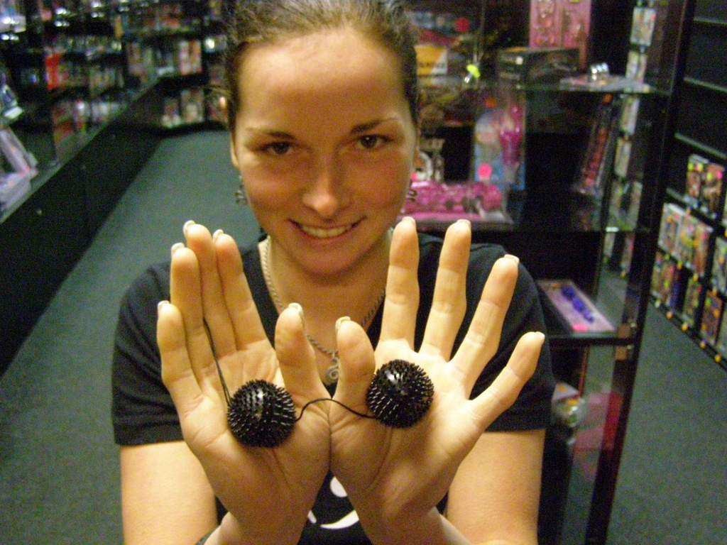 Kuličky měkké \"ježek\" černé